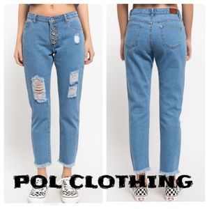 POL Distressed Denim Jeans